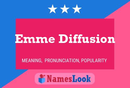 Poster del nome Emme Diffusion