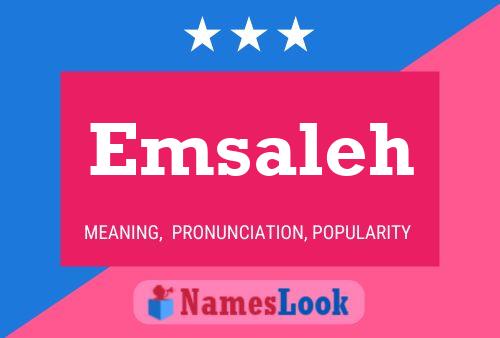 Poster del nome Emsaleh