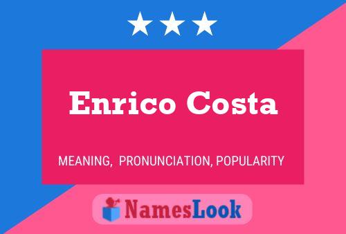 Poster del nome Enrico Costa