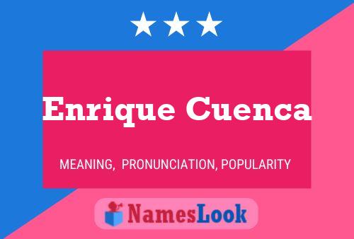 Poster del nome Enrique Cuenca