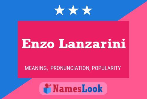 Poster del nome Enzo Lanzarini