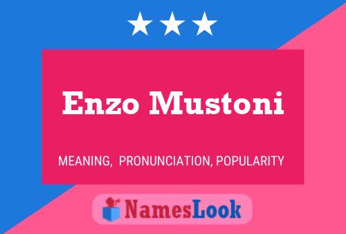 Poster del nome Enzo Mustoni