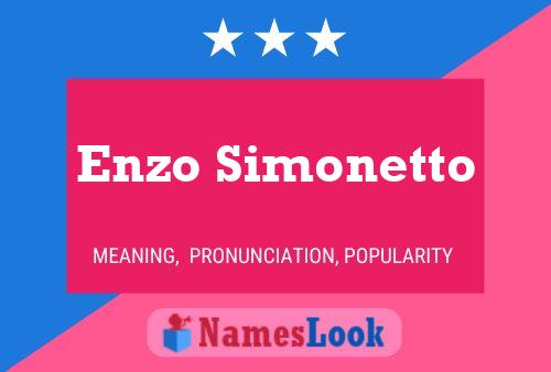 Poster del nome Enzo Simonetto