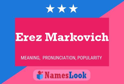 Poster del nome Erez Markovich