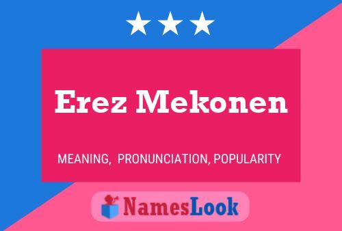 Poster del nome Erez Mekonen