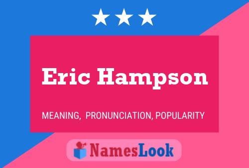 Poster del nome Eric Hampson