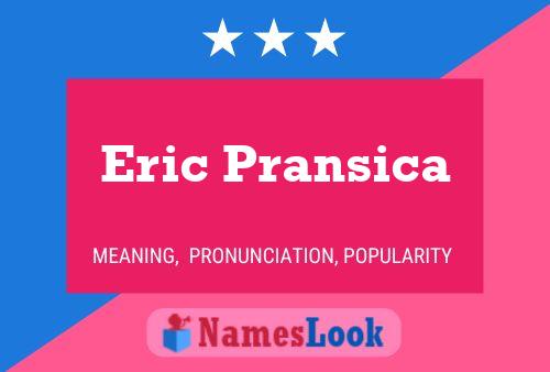 Poster del nome Eric Pransica