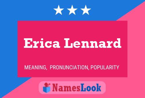 Poster del nome Erica Lennard