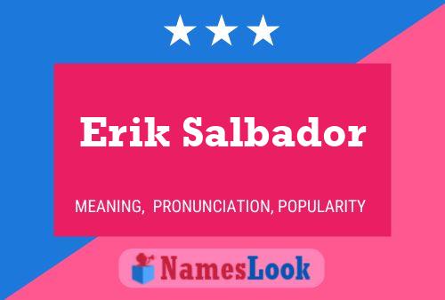 Poster del nome Erik Salbador