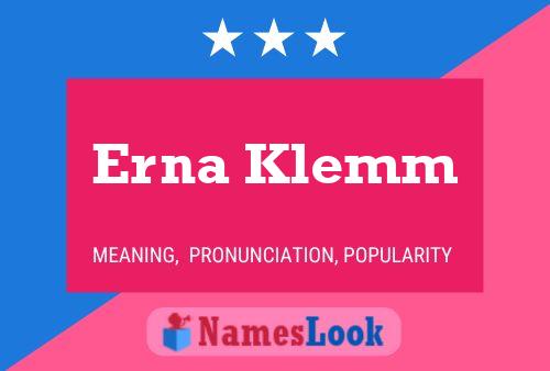 Poster del nome Erna Klemm