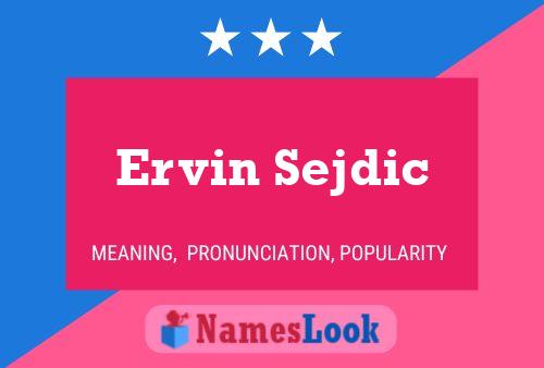 Poster del nome Ervin Sejdic