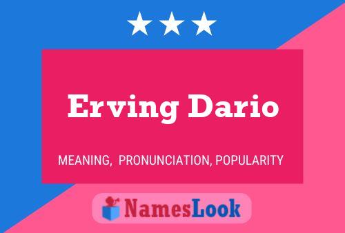 Poster del nome Erving Dario