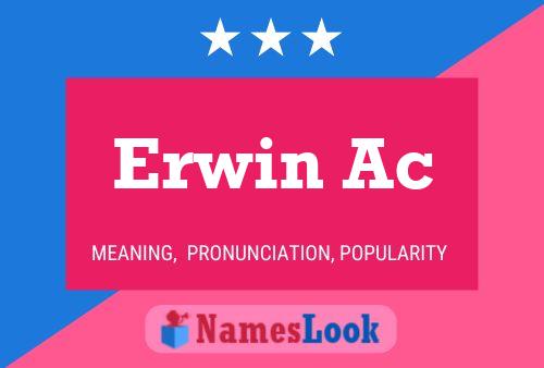 Poster del nome Erwin Ac