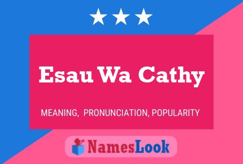 Poster del nome Esau Wa Cathy