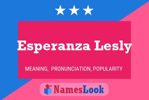 Poster del nome Esperanza Lesly