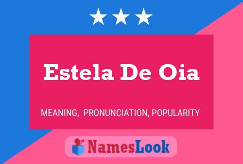 Poster del nome Estela De Oia