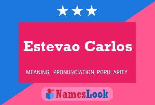 Poster del nome Estevao Carlos