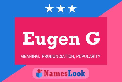 Poster del nome Eugen G