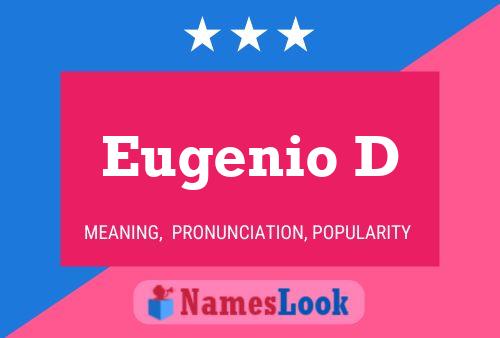 Poster del nome Eugenio D