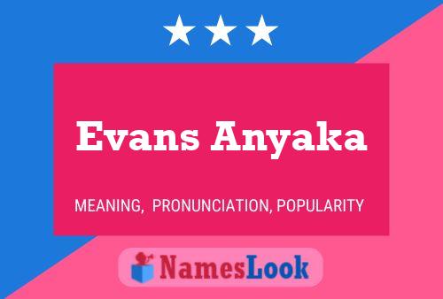 Poster del nome Evans Anyaka