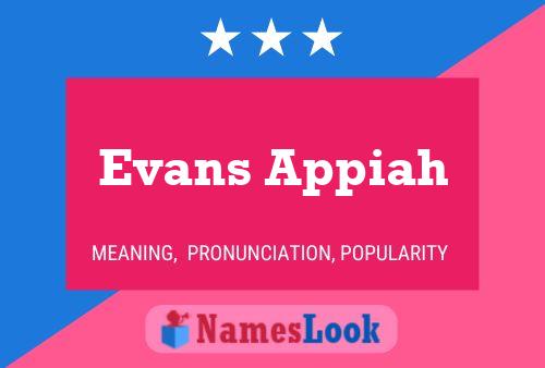 Poster del nome Evans Appiah