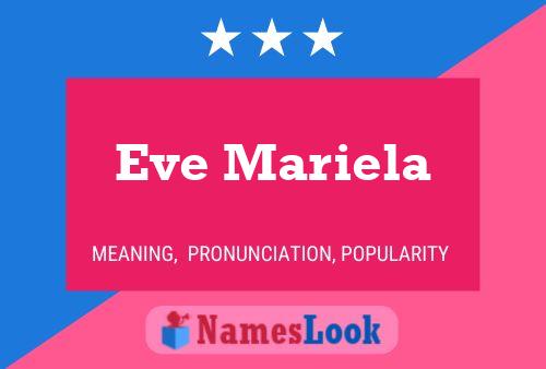 Poster del nome Eve Mariela