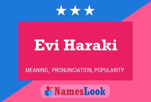 Poster del nome Evi Haraki