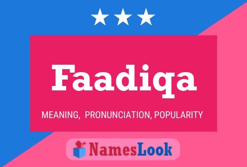 Poster del nome Faadiqa