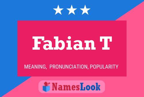 Poster del nome Fabian T