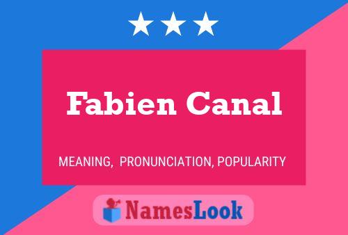 Poster del nome Fabien Canal