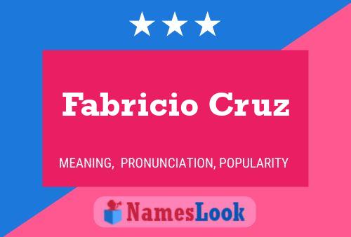 Poster del nome Fabricio Cruz