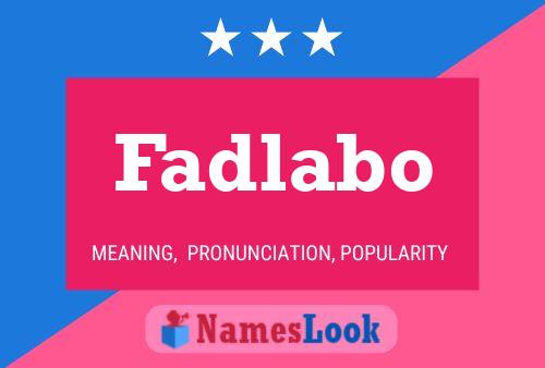 Poster del nome Fadlabo