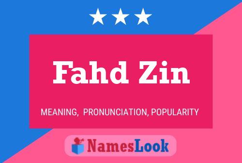 Poster del nome Fahd Zin