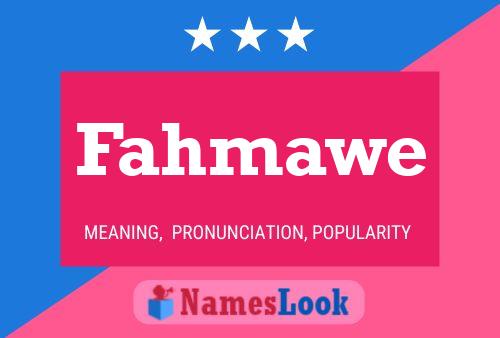 Poster del nome Fahmawe