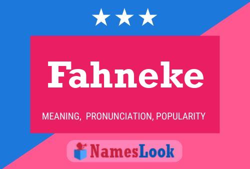 Poster del nome Fahneke