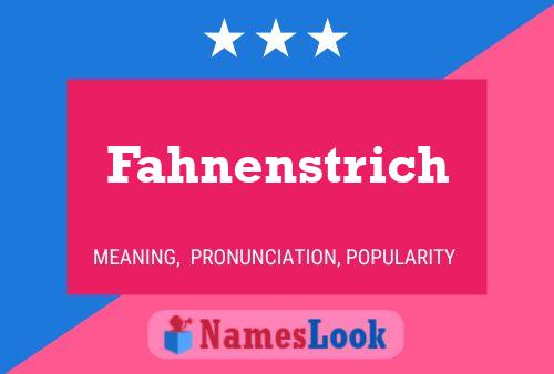 Poster del nome Fahnenstrich