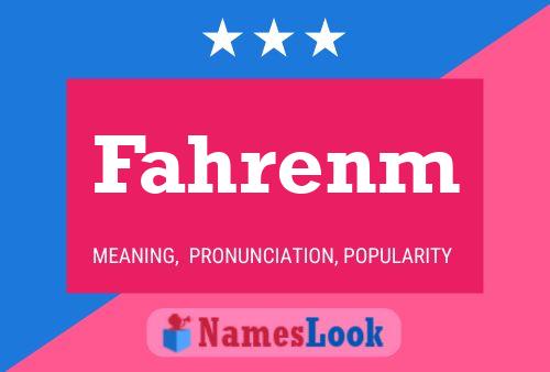 Poster del nome Fahrenm