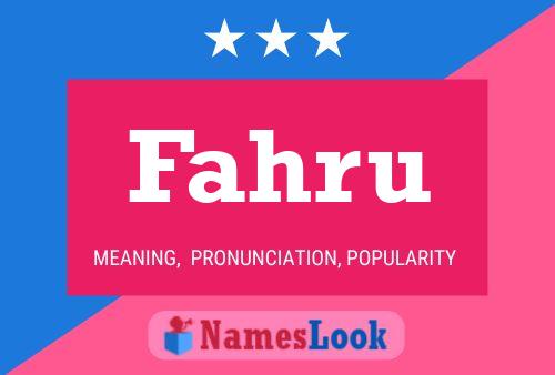 Poster del nome Fahru