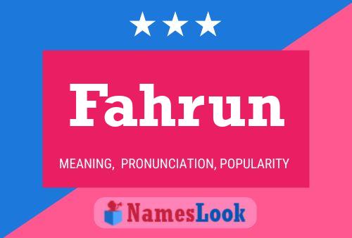 Poster del nome Fahrun