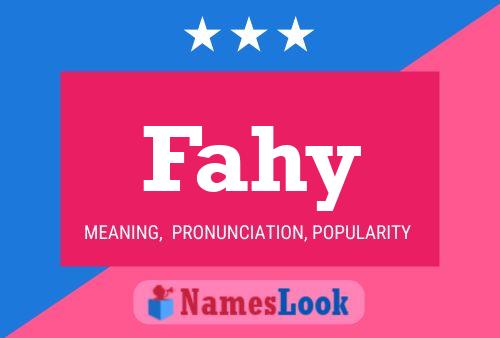 Poster del nome Fahy