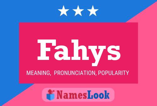 Poster del nome Fahys