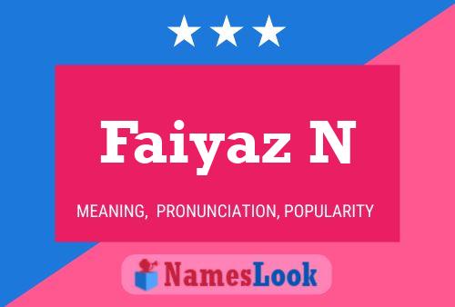 Poster del nome Faiyaz N