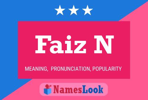 Poster del nome Faiz N