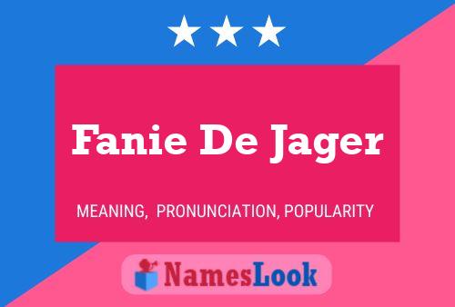 Poster del nome Fanie De Jager