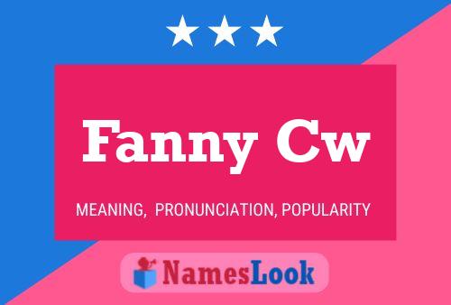 Poster del nome Fanny Cw