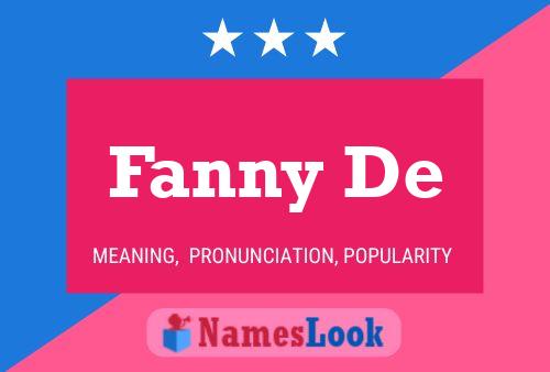 Poster del nome Fanny De