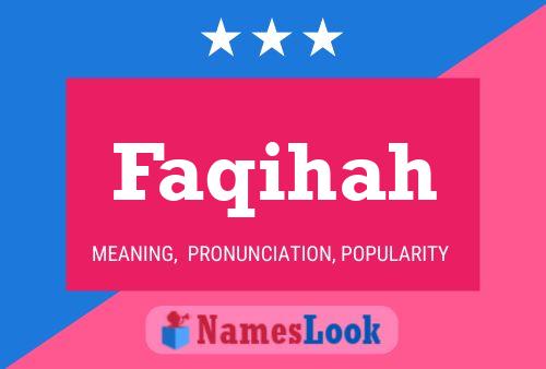 Poster del nome Faqihah