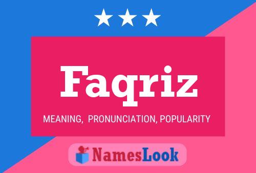 Poster del nome Faqriz