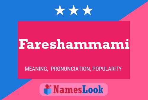 Poster del nome Fareshammami