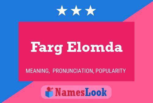 Poster del nome Farg Elomda